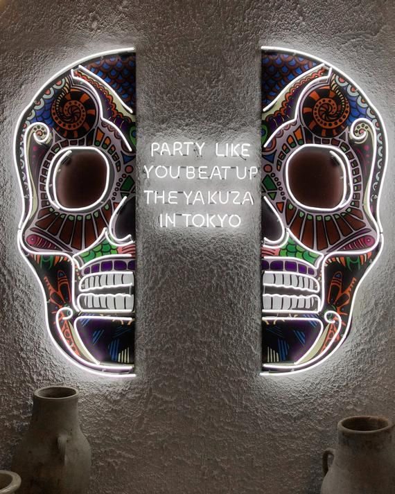 Skull Yakuza LED Neon