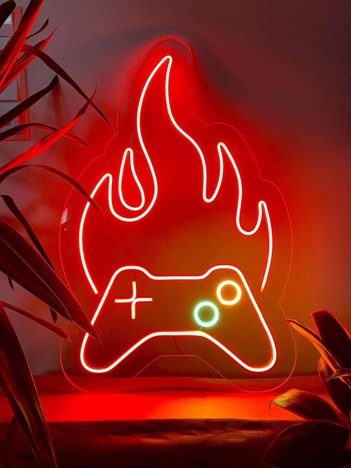 Gaming · Flamme + kontroller