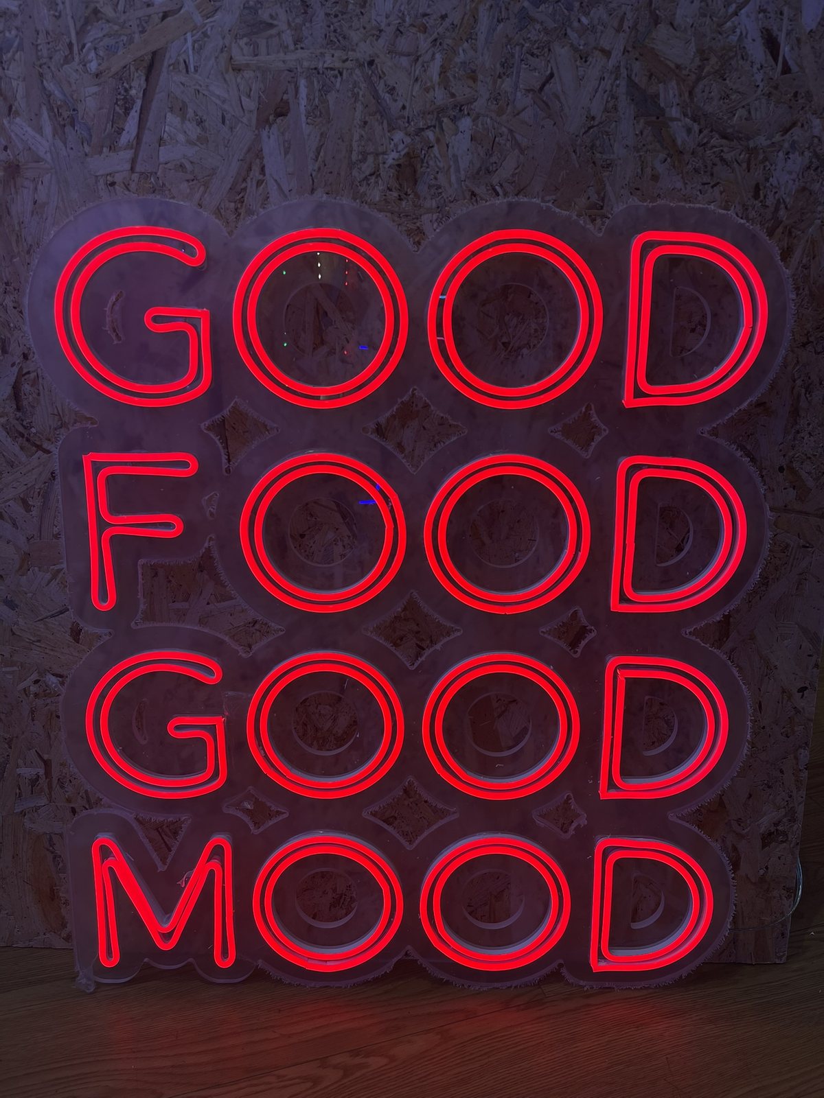 Good Food Good Mood · Konturskilt