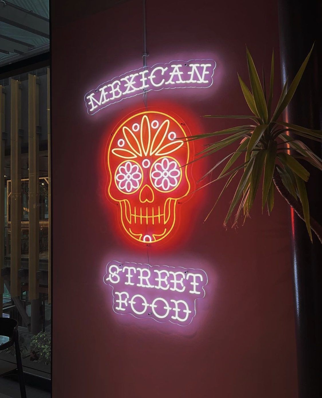 LED-neonskilt for restaurant